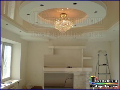 Натяжной потолок Prestige персикового цвета Натяжной потолок Prestige персикового цвета