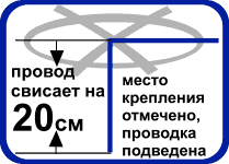 Подготовка электрики для люстры на площадке или встроенного светильника